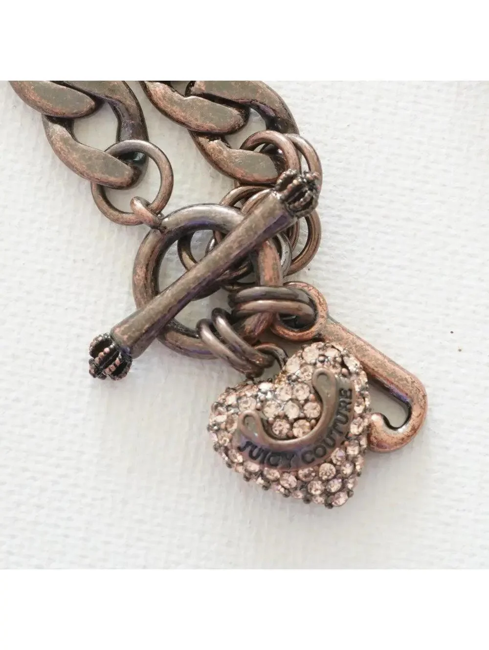 Juicy Couture Heart Charm Toggle Necklace